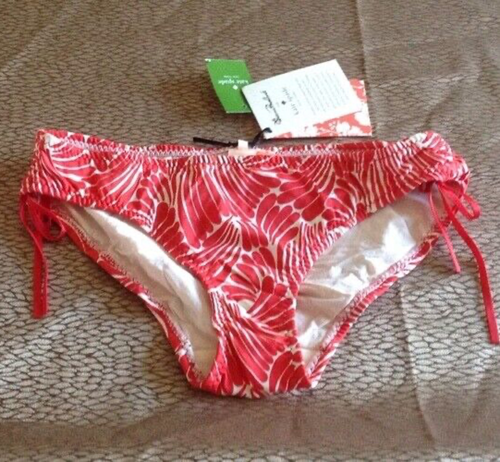 KATE SPADE Bikini Bottom Fingers Flame Swim Suit Size 4 NWT!!!